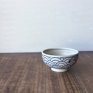 ◇新品◇ 加藤五陶兵衛造 美濃焼鳴海織部風舞桜図並茶碗 【紙箱】1個の