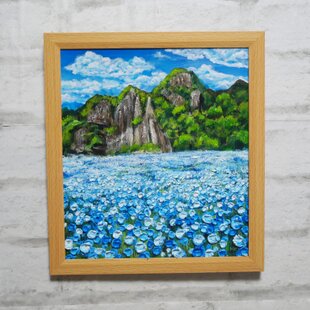 22×27㎝「優しい夕空2」F3・油彩・原画 | iichi 日々の暮らしを