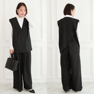 古布リメイク 藍染ワイドパンツ 藍染 刺し子 型染 時々堂オリジナル