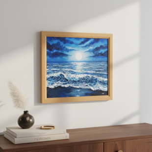 油絵 【雪降る幻想】 | iichi 日々の暮らしを心地よくするハンドメイド