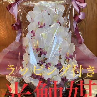 カサブランカと胡蝶蘭のキャスケードブーケ | iichi 日々の暮らしを