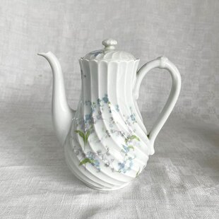 【極美品】リモージュ　アビランド　ティーポット他 コーヒーポット（小）リモージュアビランド すずらん・勿忘草 Limoges