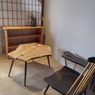 ☆【受注製作☆グレー柄カウンターテーブル【1200】☆店舗☆ネイル