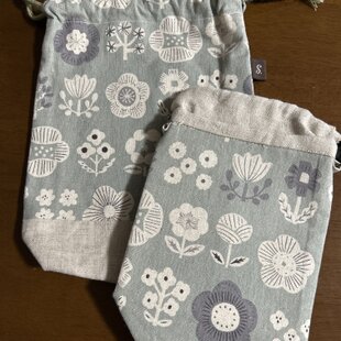 オトナかわいいバンブーバッグ 北欧 花刺繍柄 | iichi 日々の暮らしを