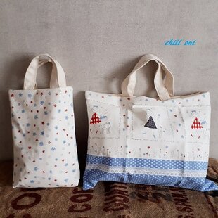 前開きスモック 130 紺色×ステッチリボンレース | iichi 日々の暮らし