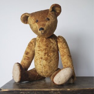 ハンドメイド アンティーク風 モヘアテディベア｜ドイツ製モヘアteddybear アンティークベア テディベア ドイツ | iichi 日々の暮らしを心地よく