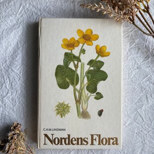 Sweden secondhand book ❀⁎༶スウェーデンの植物図鑑 Nordens Flora4 