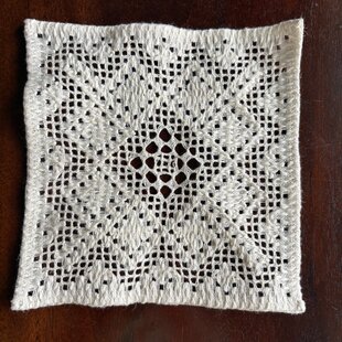 テーブルナプキン フレンチリネン ダマスクス織 モノグラム刺繍