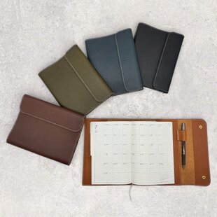 ほぼ日手帳カズン対応 A5サイズ手帳カバー レザー 刻印＆拭き染め