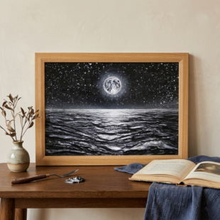 まると心で一つになるアート○〖太陽〗 がんどうあつし油絵画原画SM額