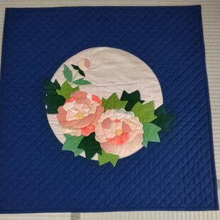 パッチワークキルト タペストリー 【チューリップ】花 壁掛け ステンド
