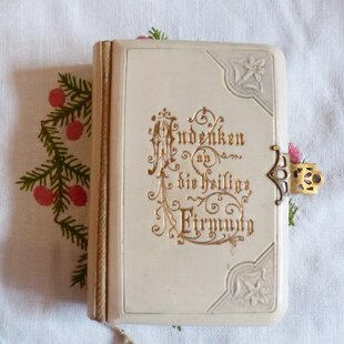 ミニ祈祷書 Andenken an die heilige Firmung 金の刻印 1897年 ドイツ