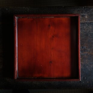 深く美しい色味◇伊勢漆器 胡桃足膳 角盆 古物 古民家 骨董・antiques