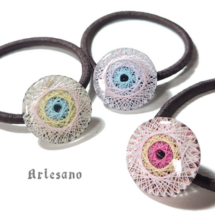 リボンヘアゴム♡ハンドメイド♡リボン♡リバティセリーヌ | iichi