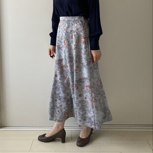 予約販売] ウイリアムモリスいちご泥棒タックスカート | iichi 日々の