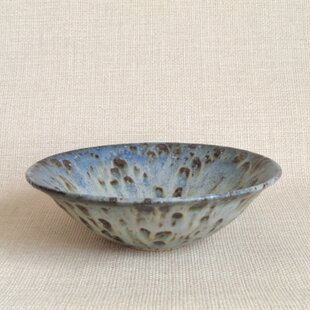 成起窯】近藤隆司造 織部茶碗 【共箱】寸法：長径12.5x短径11.5xH8.5cm
