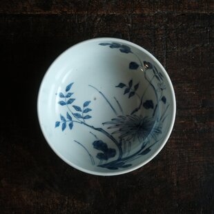 古伊万里 金襴手 草花兎文 四寸皿 明治時代 E1430 | iichi 日々の