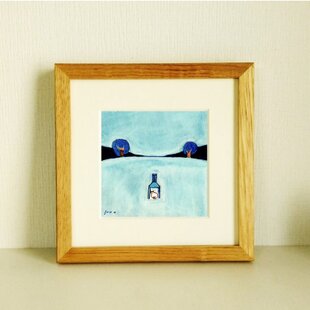 原画・水彩画】「やさしい雨」 ※木製額縁入り（18㎝角） | iichi 日々