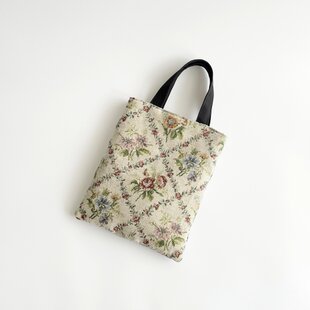 デニムリメイクバッグ ダメージデニムポケット 青花01 リメイクデニム