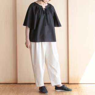 linen wide×wide /草木染めワイドリネンパンツ | iichi 日々の暮らしを