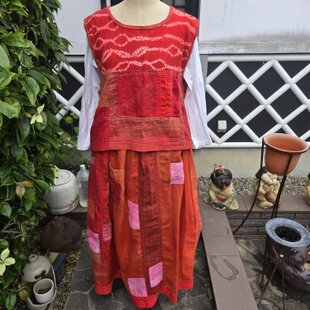 着物リメイク 手作り 浴衣 反物リメイク かわいい柄 ワンピース