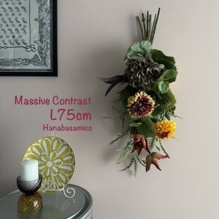 ☆クレイフラワー作品（藤の花の壁掛け）☆ | iichi 日々の暮らしを
