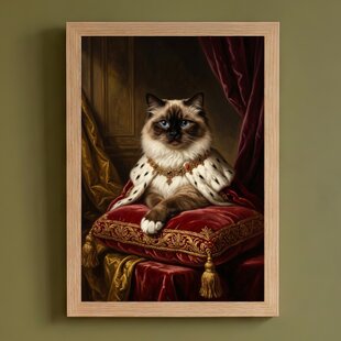 うさぎ（アメリカンファジーロップ）の花の油絵風アート A4額装