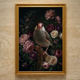猫（メインクーン）のルネサンス風肖像画 油絵風アートA3額装