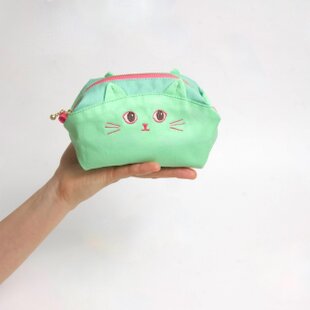 ひろは　がま口ポーチ ハシビロコウ】がま口ポーチ(BOX) | iichi 日々の暮らしを心地よくする