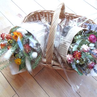 柏葉紫陽花のちいさなリース | iichi 日々の暮らしを心地よくする