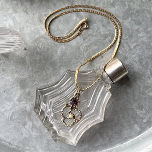 NM57-【MONET】モネ・ヴィンテージネックレス Gold & Silver Tone