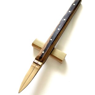 革のカシミア・鹿革・ロールペンケース（茶） | iichi 日々の暮らしを