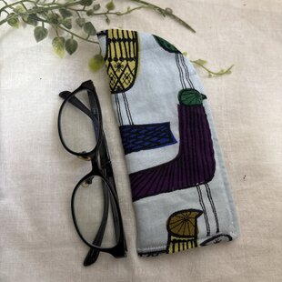 ✳︎ ✳︎ ハンドメイド☆ミナペルホネンfollowing day刺繍メガネ