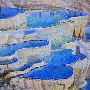 ○『太陽と新緑の緑富士』○がんどうあつし絵画油絵F4号グリーン額付 ○『太陽と新緑の緑富士』○がんどうあつし絵画油絵F4号グリーン額付