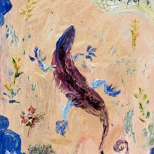 油絵 油彩 油彩画 絵 絵画【星空の満月とススキ】 | HIROSHI1990