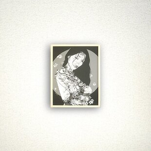 切り絵 菊 二枚重ね額縁 透明背景 日本画顔料 茶の渋紙 | iichi 日々の