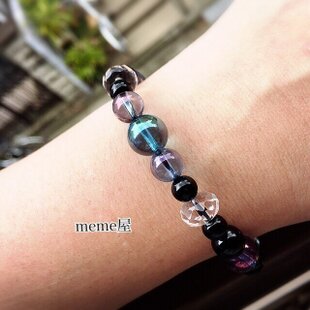 オルゴナイト Wチャクラブレスレット 手首サイズ14～15cm Sサイズ