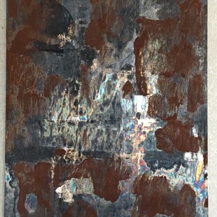 絵画「PAN」油彩・原画・直径25㎝ 丸形・アートパネル | iichi 日々の