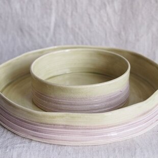成起窯】近藤隆司造 織部茶碗 【共箱】寸法：長径12.5x短径11.5xH8.5cm