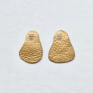 刺繍ブローチ 「パイナップル」 | iichi 日々の暮らしを心地よくする