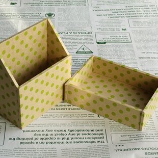 八角形ハウス型のカルトナージュボックス｜Fairy tale pattern＊うさぎ