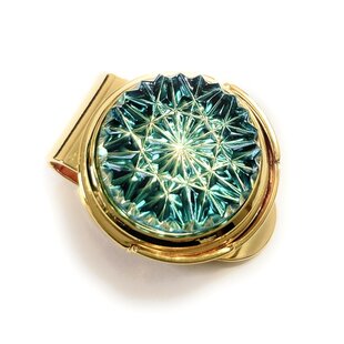 東京切子ゴルフマーカー 菊 ライト金赤 | iichi 日々の暮らしを