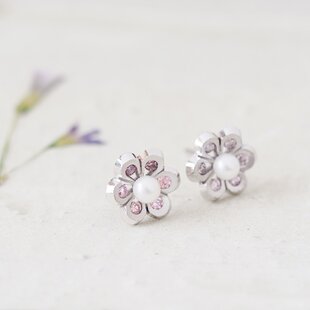 14KGF☆宝石質スカイブルートパーズ バックキャッチ付き ポストピアス