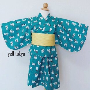 前開きスモック 150 グレー×ステッチリボンレース | iichi 日々の