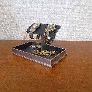 プレゼントに！ アクセサリースタンド リーフ三日月腕時計、ネックレス