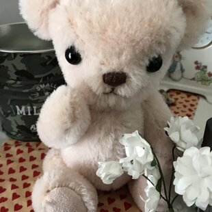 ぬいぐるみ☆白い垂れ耳の犬☆パピー☆白 | iichi 日々の暮らしを