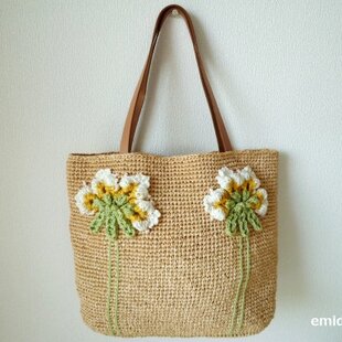 ♡handmade♡ ミナペルホネン　　　底がまぁるいバケツバッグ ミナペルホネンのモチーフ「path」バケツ型かばん | iichi 日々の