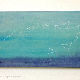 超希少◇がんどうあつし1998肉筆絵画過去の実験作品『風景(キュビズム