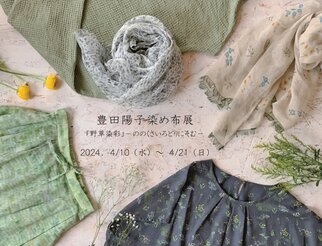 豊田陽子染め布展「野草染彩」ーののくさいろどりにそむー