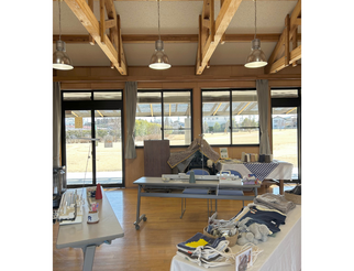 手編み機ワークショップ in 安曇野市　碌山公園研成ホール